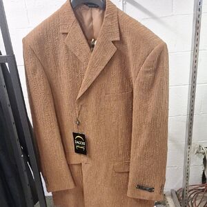 Men's Brown Textured Blazer